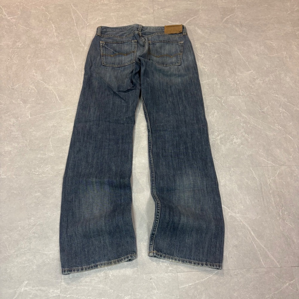 American Eagle Original Straight Jeans Mens 29x32 Medium Wash Blue Denim 3833